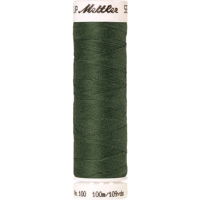 Nitě SERALON 100m na univerzální šití, polyester AMANN Mettler - více barev 6677: 0844 zelená