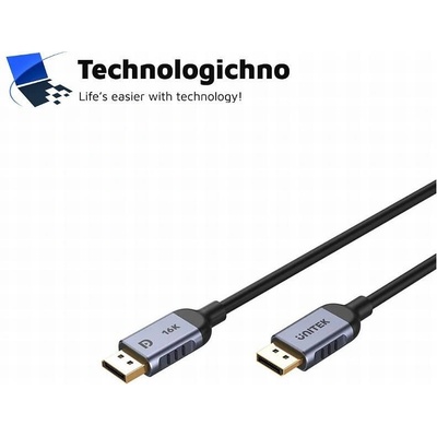 Кабел Unitek Display Port M/M 8K 120Hz Black 2m (C1626GY-2M)
