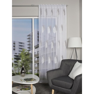 HOME WOHNIDEEN kusová záclona 85328 ALAVARO 0305 seda 245x140 cm (v x s)