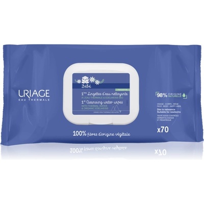 Uriage Bébé 1st Cleansing Wipes почистващи кърпички за деца 70 бр