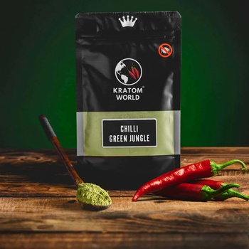 Kratom World PREMIUM CHILLI Green JUNGLE 200 g