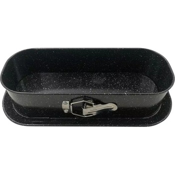 Image 1 of KINGHOFF Форма за печене с падащо дъно Kinghoff KH 1785, 34.5x15.5 см, Мраморно покритие, Черен (9999KH1785)