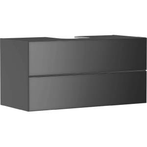 Hansgrohe Xevolos E - Шкафче за умивалник 118x56x55 см, 2 чекмеджета, матово сиво/металично сиво 54195770 (54195770)