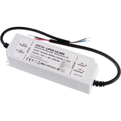 LED zdroj 12V 200W LPV5