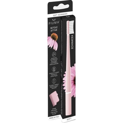 Piuma Zubní kartáček Soft Echinacea Baby Pink + kryt 1 ks
