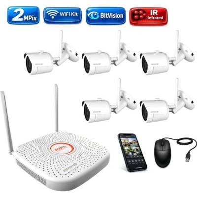 Amiko Wifi 5 kamerový set FullHD 2Mpix Tube 3201K5