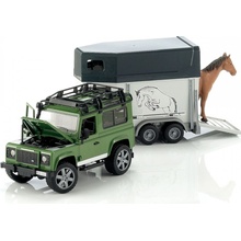 Bruder 2592 Auto Land Rover přepravní s koněm