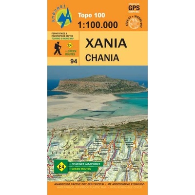 mapa Crete west - Chania 1:100 t.