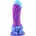 HISMITH WDD017-S Wildolo Silicone Dual Density Dildo 19cm Blue-Pink-Purple