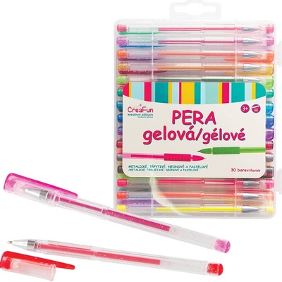 CreaFun Gelová pera 30 barev