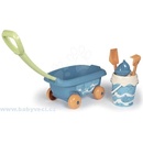 Smoby Vozík na tahání z cukrové třtiny Ocean Bio Sugar Cane Beach Cart s kyblíčkem – z kolekce Smoby Green 100% recyklovatelné od 18 měsíců