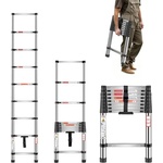 VEVOR Телескопична сгъваема стълба vevor mf-stl260/ 2.54 м (mf-stl260)