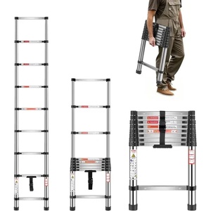 VEVOR Телескопична сгъваема стълба vevor mf-stl260/ 2.54 м (mf-stl260)