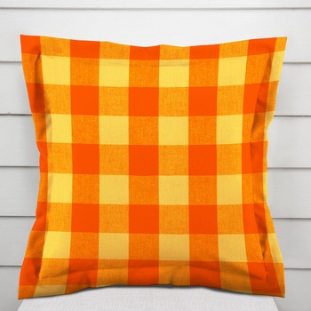Biante Olivia s lemom OL-003 Oranžovo-žltá kocka veľká 60 x 60 cm