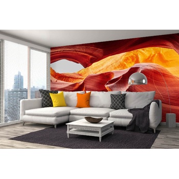 DIMEX ART s. r. o Самозалепваща се флизелинова фототапета каньонът на антилопата ii. 375 x 250 см