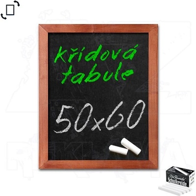 A-Z Reklama CZ CHBLB50x60 Woodboard nástěnná dřevěná křídová tabule světle hnědý lak 50 x 60 cm