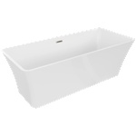 Mexen Tonia 170x75 cm white/brushed nickel (52171707500-97)