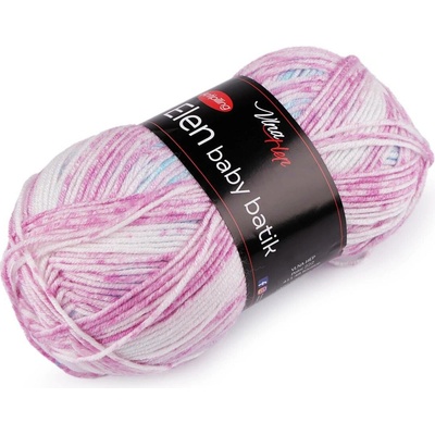 Pletací příze Elen baby batik 100 g Varianta: 4 (5113) fialová světlá, Balení: 1 ks 50241/123004/233620