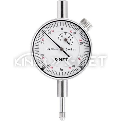 K-MET Индикаторен часовник с циферблат K-MET 1155-02-005 - 0-5 mm, 0.01 mm (1155-02-005)