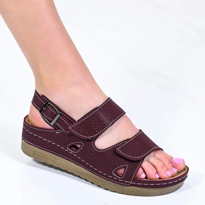 Сандали 154136-1 Bordo