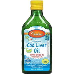 Carlson Labs Kid's Cod Liver Oil 550 mg [250 мл] Лимон
