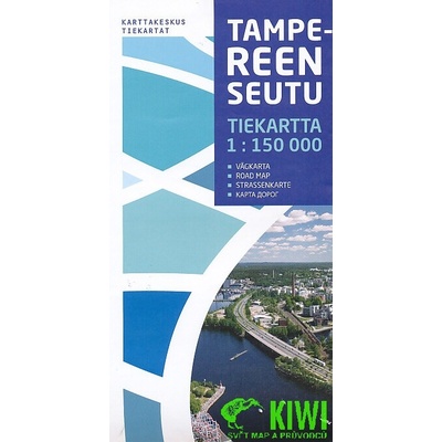 mapa Tampere a okolí 1:150 t.