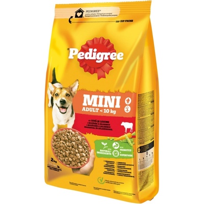 Pedigree Adult Mini hovädzie mäso a zelenina 2 kg