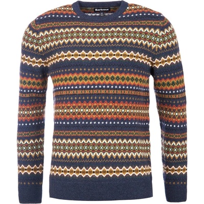 Barbour sveter Barbour Fair Isle Crew z jahňacej vlny navy marl