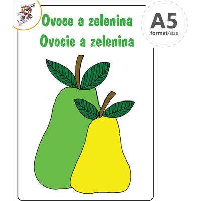 Omaľovánka A5 Ovocie a zelenina