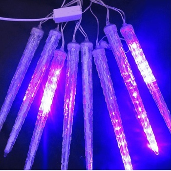 Image 1 of Led Коледни висулки, падащ сняг 8 бр 50 см, ip20, сини