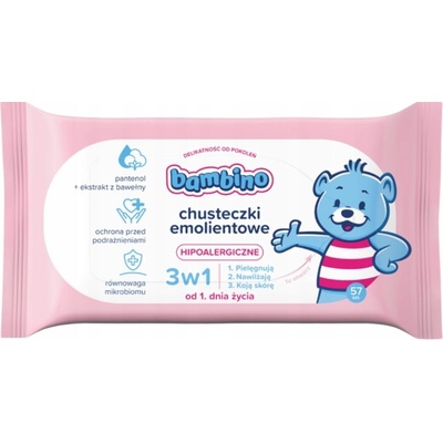 Bambino Baby vlhčené obrúsky 63 ks