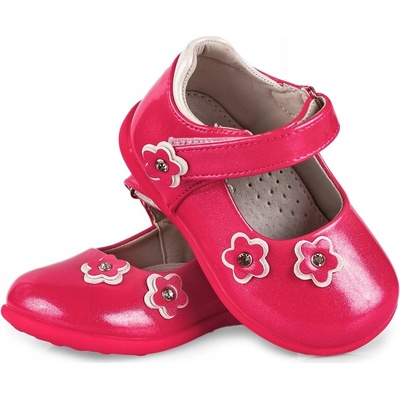 Clibee balerinky lakierky profilované fuchsiové