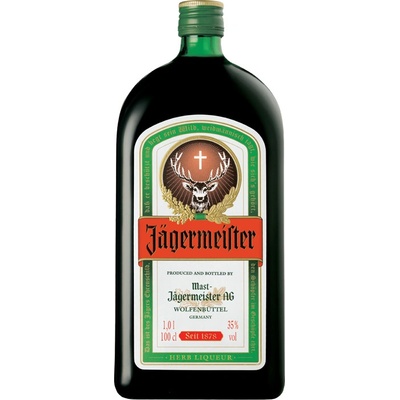 Jägermeister 35% 1 l (holá láhev) – Zboží Mobilmania