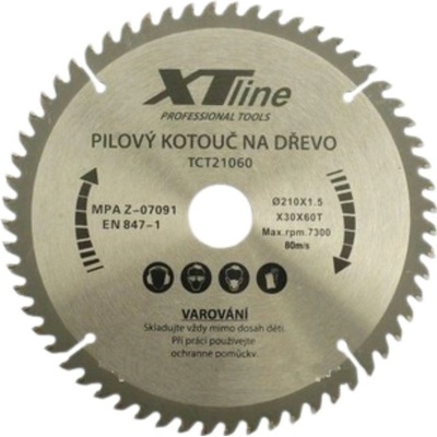 XTline Kotouč pil. TCT21060 210x30 60 zubů