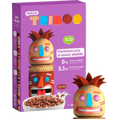 SMILEAT Bio cereálne kakaové krúžky bez pridaného cukru 300 g