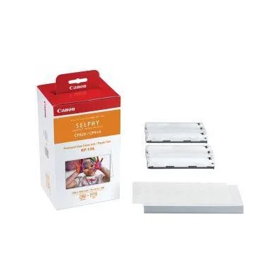 Canon Комплект фото хартия и две касети с мастило Canon RP-108 (8568B001AA)