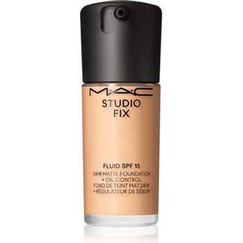 MAC Cosmetics Studio Fix Fluid SPF 15 24HR Matte Foundation + Oil Control матиращ фон дьо тен SPF 15 цвят NC17 30ml