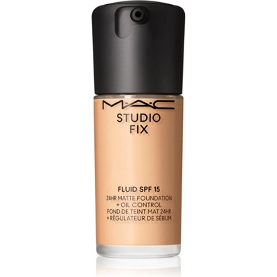 MAC Cosmetics Studio Fix Fluid SPF 15 24HR Matte Foundation + Oil Control матиращ фон дьо тен SPF 15 цвят NC17 30ml