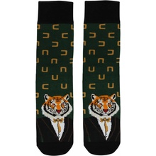 Tiger gentleman veselé ponožky 0549 tmavo zelená