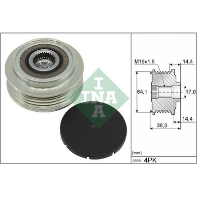 Voľnobeżka alternátora Schaeffler INA 535 0350 10