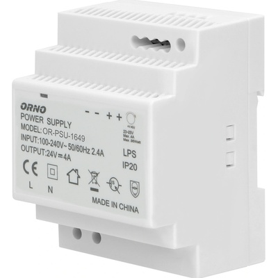 ORNO 24V Zdroj na DIN lištu DC, 4A, 100W
