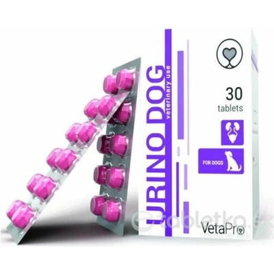VetaPro UrinoDog doplnok pre psy s infekciami dolných močových ciest 30 tbl