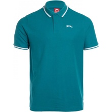 Slazenger Tipped pánské polo tričko Teal Blue