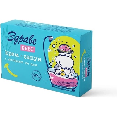 Здраве Крем Сапун ЗДРАВЕ БЕБЕ с Алое вера 75 г (а-76543)