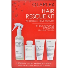 Olaplex Hair Rescue Pro Holiday šampon No.4 30 ml + kondicionér No. 5 30 ml + péče No. 3 100 ml + hloubková péče No. 0 155 ml dárková sada