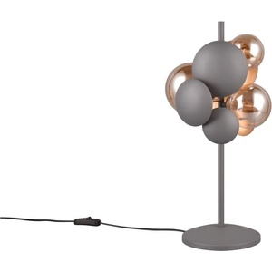 Trio Select Настолна лампа със стъклен абажур в сиво-златисто (височина 50 cm) Bubble - Trio Select (517400342)