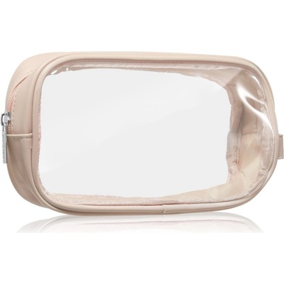 Notino Travel Collection small clear kosmetická taštička beige