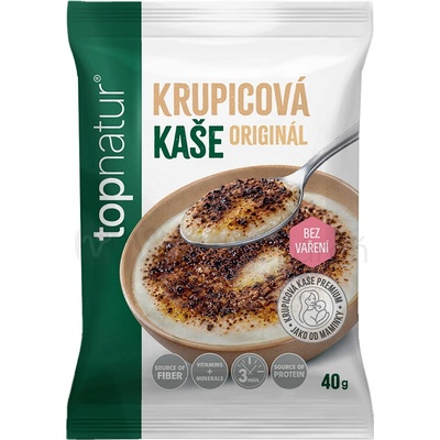 topnatur krupicová kaša Originál instantná zmes 40 g
