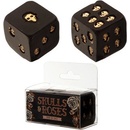 DR Hracie kocky lebka čierno-zlaté