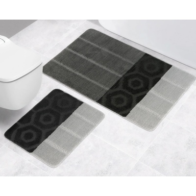 Bellatex Bany pruhy šedá černá 60x100 cm – Zbozi.Blesk.cz